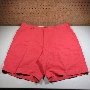 Brooks Brothers mens solid red Linen chino shorts 40 EUC